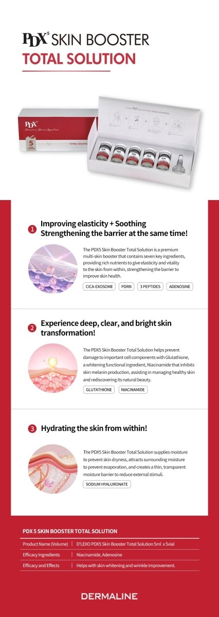 Dermaline - PDX 5 Skin Booster Total Solution Complex 5ml - Image 5