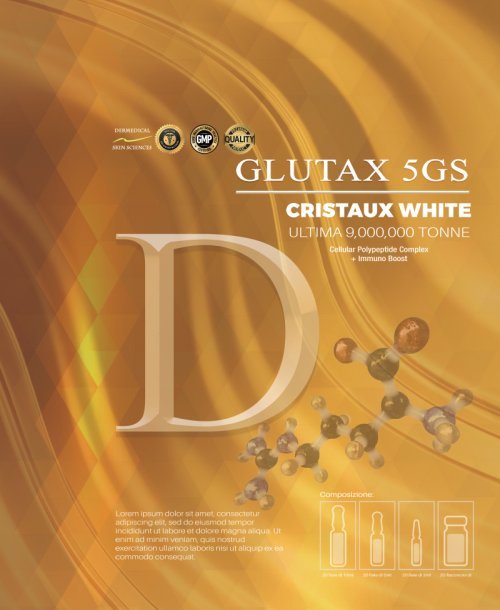 GLUTAX 5GS Cristaux White (20 sessions - 80 vials)