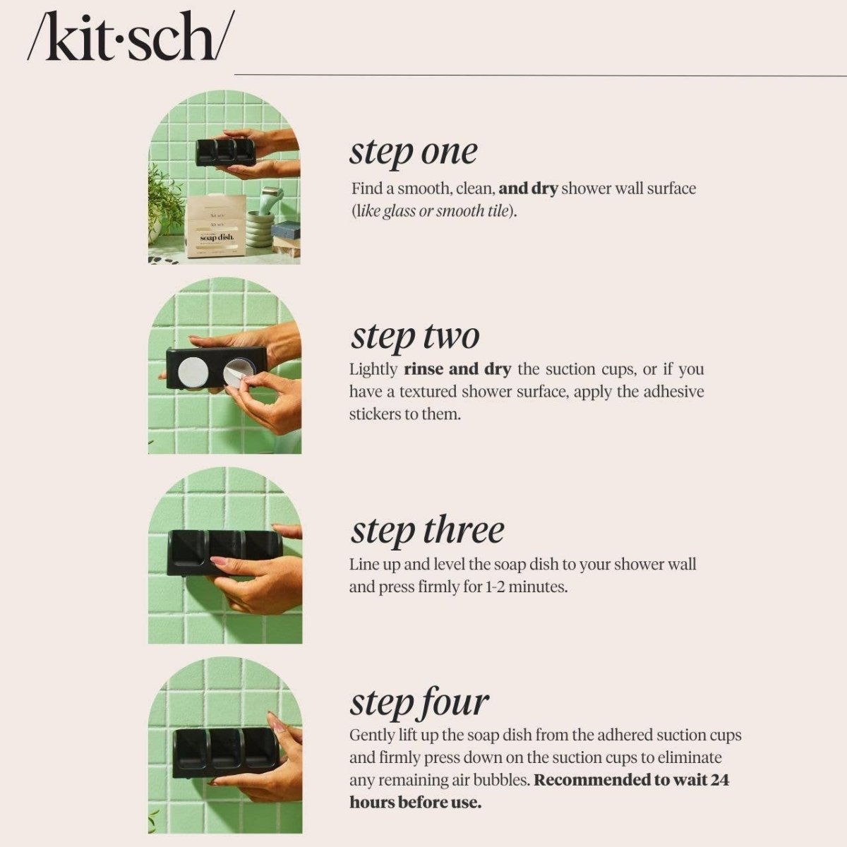 /kit•sch/ - Black Self-Draining Soap Dish - Image 2