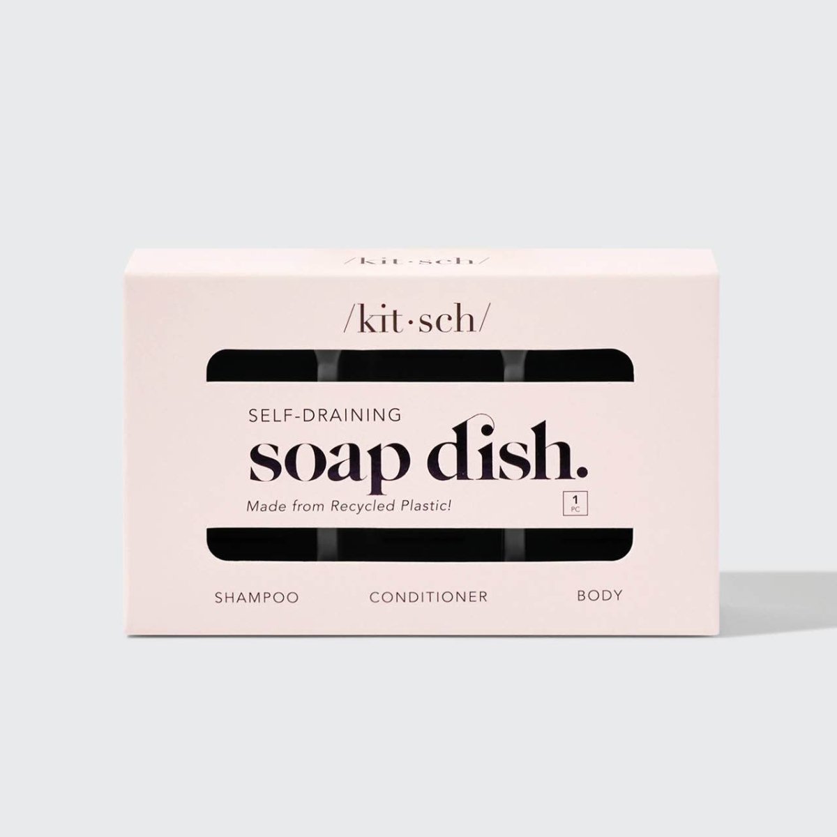 /kit•sch/ - Black Self-Draining Soap Dish - Image 4