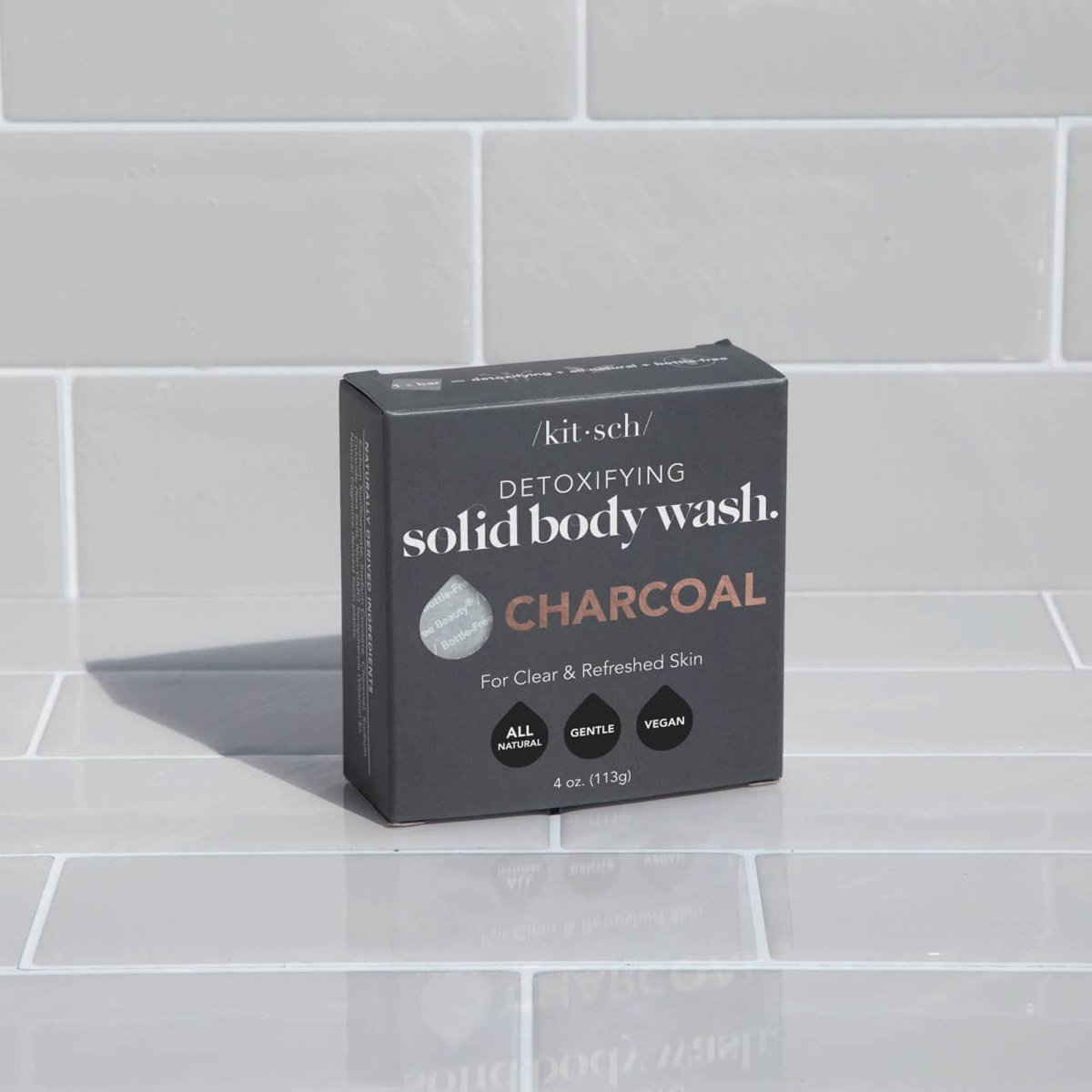 /kit•sch/ - Charcoal Detoxifying Body Wash Bar - Image 2