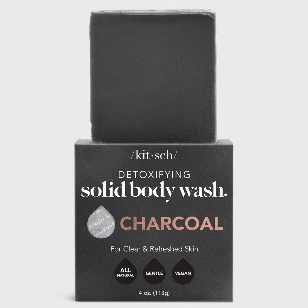 /kit•sch/ - Charcoal Detoxifying Body Wash Bar - Image 5