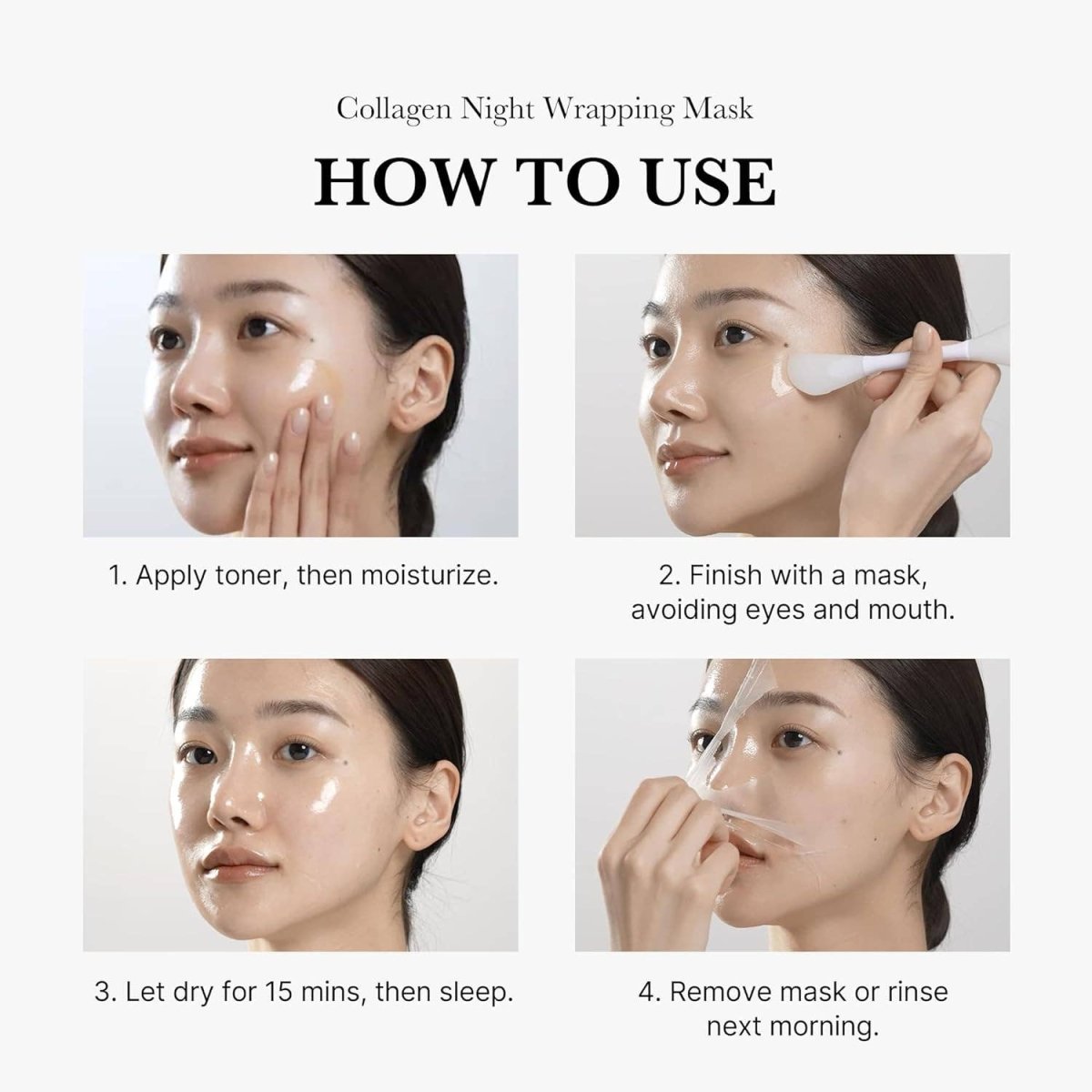 MEDICUBE Collagen Night Wrapping Peel Off Facial Mask (75ml) - Image 4