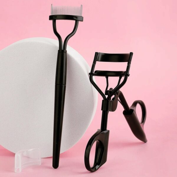 Stainless Steel Eyelash Comb & Curler Combo