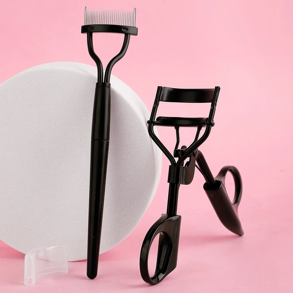 Stainless Steel Eyelash Comb & Curler Combo