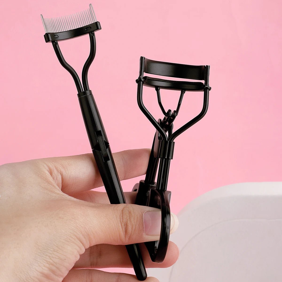 Stainless Steel Eyelash Comb & Curler Combo - Image 5